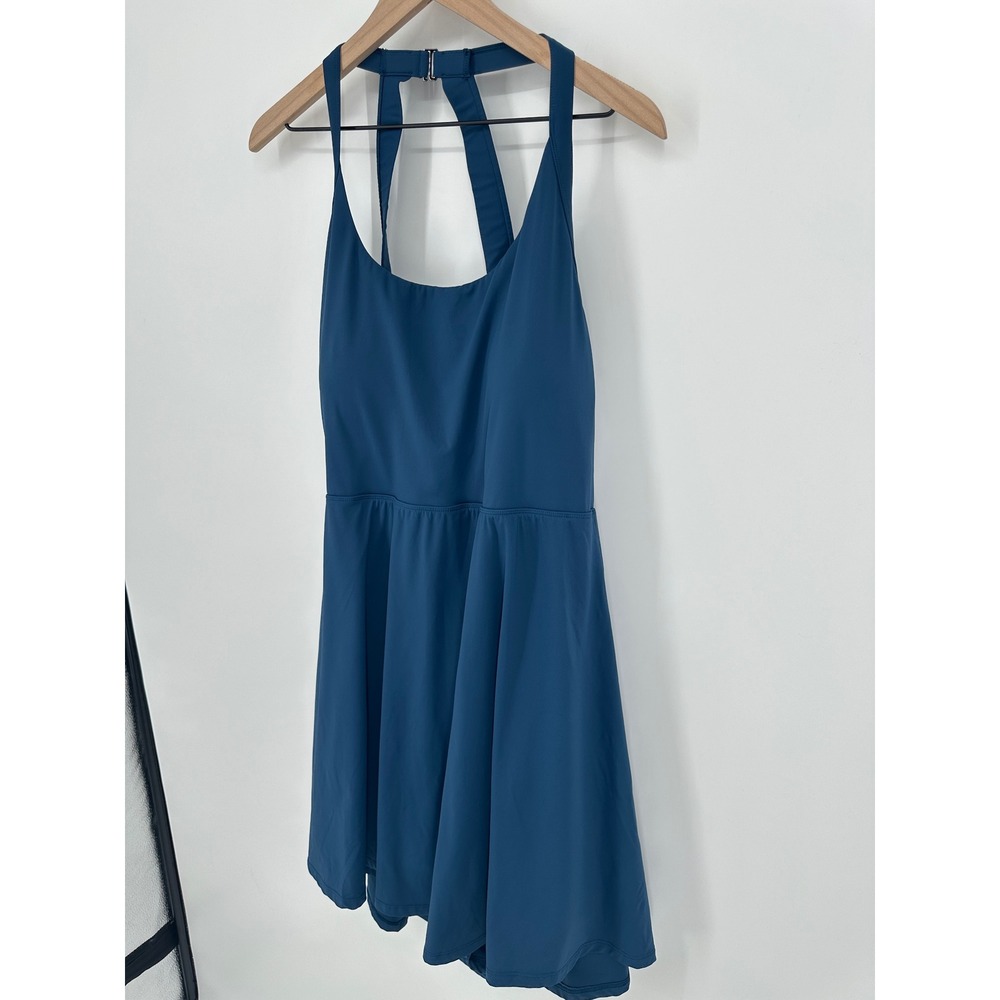 Halara Dress Women 3X Blue Open Back Built In Shorts Activewear Athleisure - Picture 2 of 9